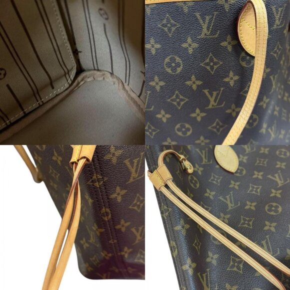 Louis Vuitton Neverfull MM Monogram Tote Canvas Brown Neverfull Mm - Picture 10 of 10